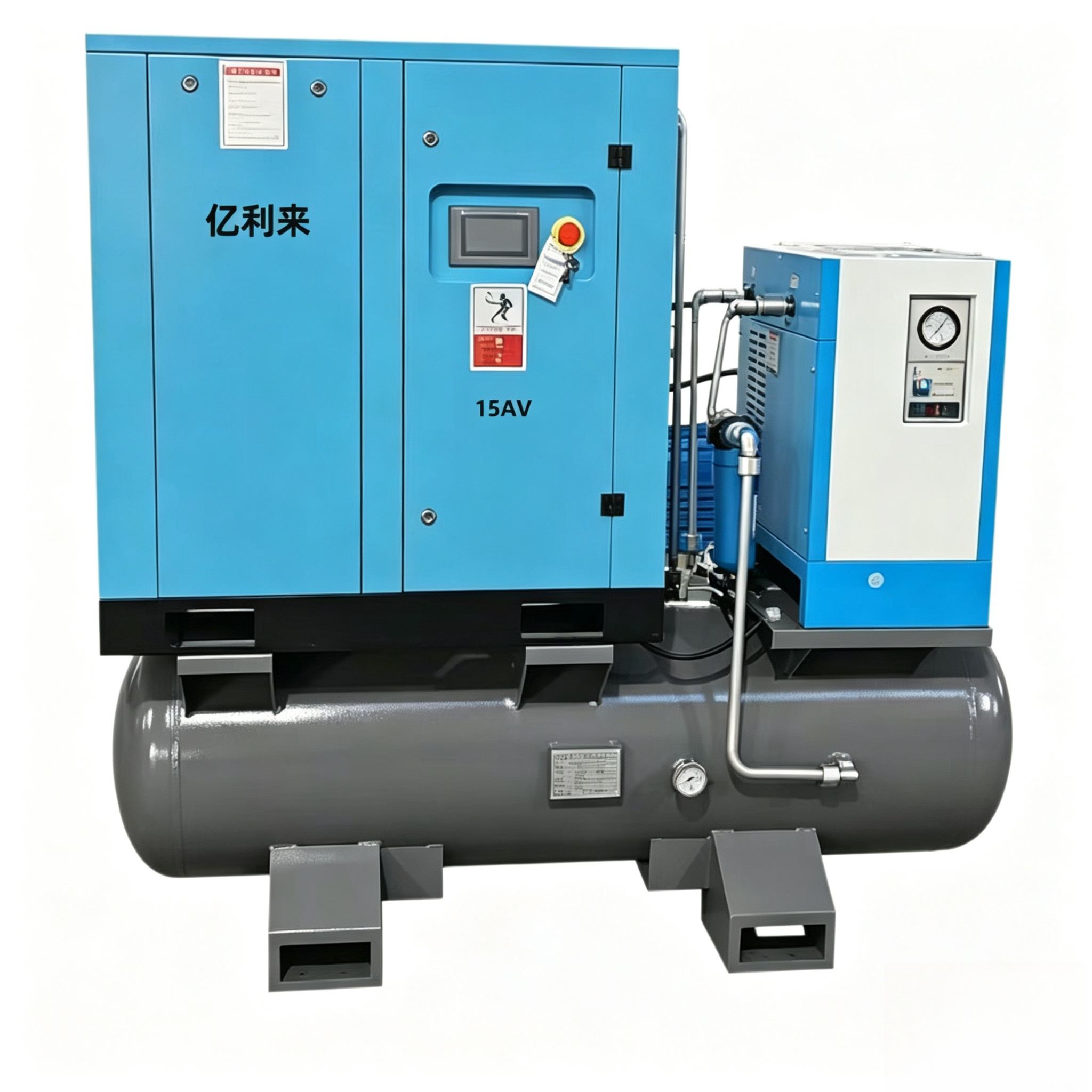 11kW de alta pressão 4 em 1 compressor de ar de velocidade fixa