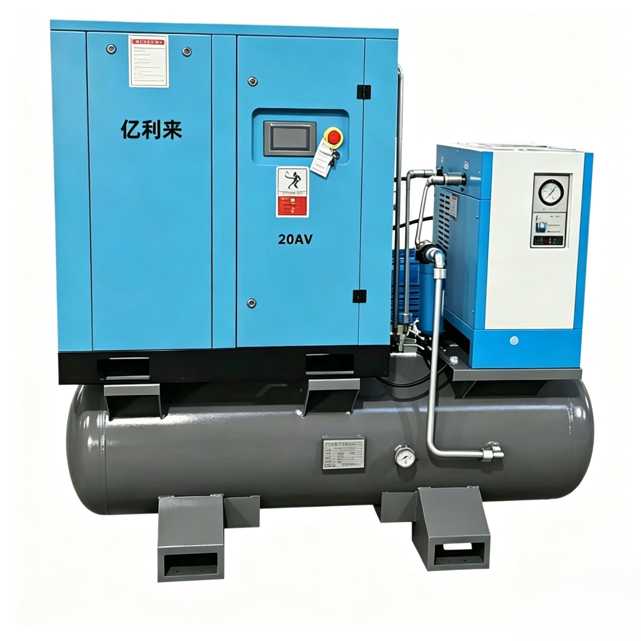 Compressor de ar de velocidade fixa 4 em 1 de alta pressão de 15kW