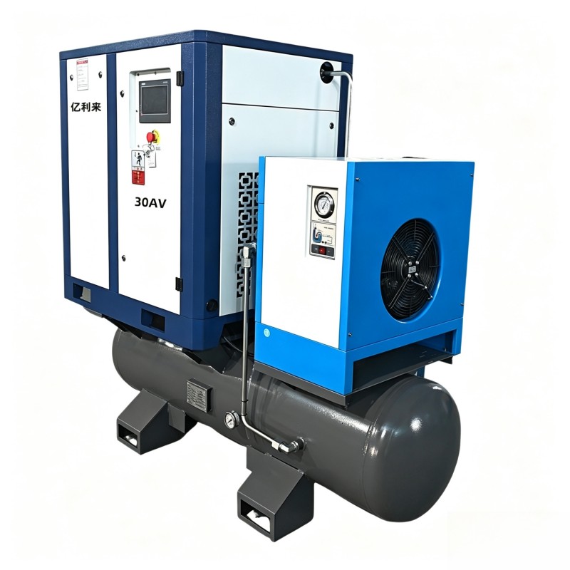 Compressor de ar de estágio único de velocidade fixa 4 em 1 de 22kW